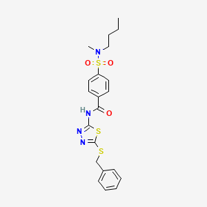 N-[5-(benzylthio)-1,3,4-thiadiazol-2-yl]-4-{[butyl(methyl)amino]sulfonyl}benzamide