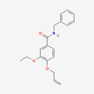 molecular formula C19H21NO3 B4203299 4-(allyloxy)-N-benzyl-3-ethoxybenzamide 