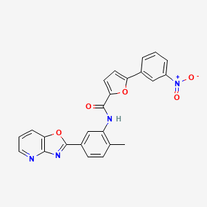 N-(2-methyl-5-[1,3]oxazolo[4,5-b]pyridin-2-ylphenyl)-5-(3-nitrophenyl)-2-furamide