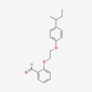 2-[2-(4-Butan-2-ylphenoxy)ethoxy]benzaldehyde