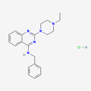 molecular formula C21H26ClN5 B4203363 N-benzyl-2-(4-ethylpiperazin-1-yl)quinazolin-4-amine;hydrochloride 