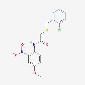 2-[(2-chlorobenzyl)thio]-N-(4-methoxy-2-nitrophenyl)acetamide