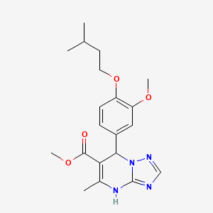 methyl 7-[3-methoxy-4-(3-methylbutoxy)phenyl]-5-methyl-4,7-dihydro[1,2,4]triazolo[1,5-a]pyrimidine-6-carboxylate