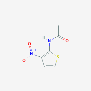 molecular formula C6H6N2O3S B420338 N-{3-nitro-2-thienyl}acetamide 