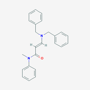 molecular formula C24H24N2O B420339 3-(dibenzylamino)-N-methyl-N-phenylacrylamide 