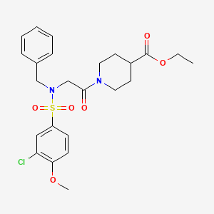 ethyl 1-{N-benzyl-N-[(3-chloro-4-methoxyphenyl)sulfonyl]glycyl}-4-piperidinecarboxylate