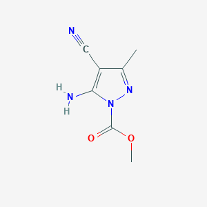 methyl 5-amino-4-cyano-3-methyl-1H-pyrazole-1-carboxylate