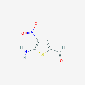 molecular formula C5H4N2O3S B420343 5-Amino-4-nitrothiophene-2-carbaldehyde 