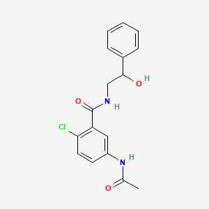 5-(acetylamino)-2-chloro-N-(2-hydroxy-2-phenylethyl)benzamide