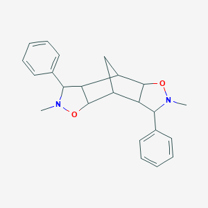molecular formula C23H26N2O2 B420346 4,10-Dimethyl-5,11-diphenyl-3,9-dioxa-4,10-diazatetracyclo[5.5.1.02,6.08,12]tridecane 