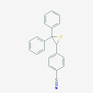 4-(3,3-Diphenyl-2-thiiranyl)benzonitrile