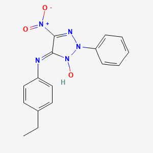 N-(4-ethylphenyl)-5-nitro-2-phenyl-2H-1,2,3-triazol-4-amine 3-oxide