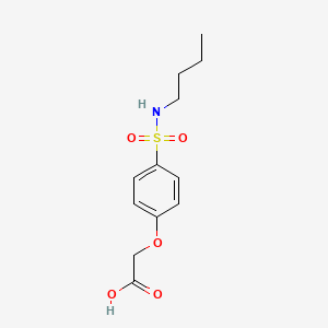 molecular formula C12H17NO5S B4203509 2-[4-(Butylsulfamoyl)phenoxy]acetic acid 