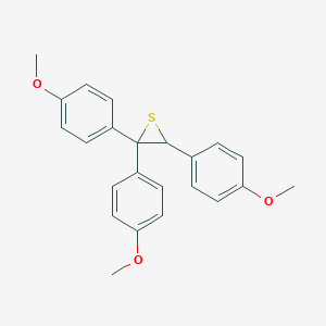 molecular formula C23H22O3S B420351 2,2,3-Tris(4-methoxyphenyl)thiirane 