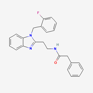 N-(2-{1-[(2-FLUOROPHENYL)METHYL]-1H-1,3-BENZODIAZOL-2-YL}ETHYL)-2-PHENYLACETAMIDE