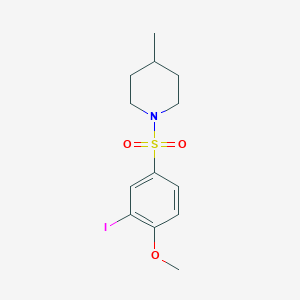 1-[(3-iodo-4-methoxyphenyl)sulfonyl]-4-methylpiperidine