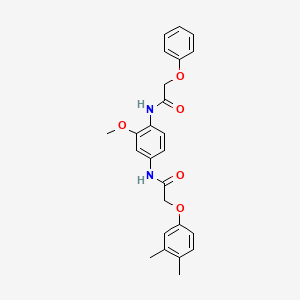 molecular formula C25H26N2O5 B4203585 2-(3,4-dimethylphenoxy)-N-{3-methoxy-4-[(phenoxyacetyl)amino]phenyl}acetamide 