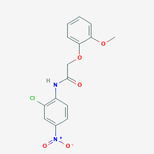 N-(2-chloro-4-nitrophenyl)-2-(2-methoxyphenoxy)acetamide