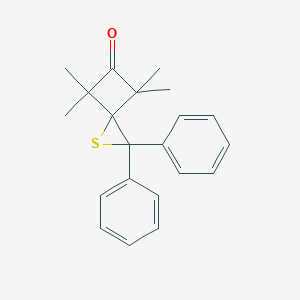 molecular formula C21H22OS B420361 4,4,6,6-Tetramethyl-2,2-diphenyl-1-thiaspiro[2.3]hexan-5-one 