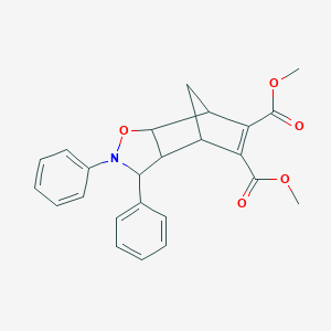 molecular formula C24H23NO5 B420363 Dimethyl 4,5-diphenyl-3-oxa-4-azatricyclo[5.2.1.0~2,6~]dec-8-ene-8,9-dicarboxylate 