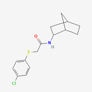 N-bicyclo[2.2.1]hept-2-yl-2-[(4-chlorophenyl)thio]acetamide