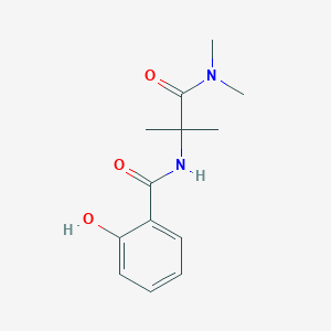 molecular formula C13H18N2O3 B420366 N-[1-(dimethylamino)-2-methyl-1-oxopropan-2-yl]-2-hydroxybenzamide 