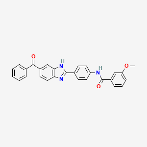 N-[4-(6-benzoyl-1H-benzimidazol-2-yl)phenyl]-3-methoxybenzamide