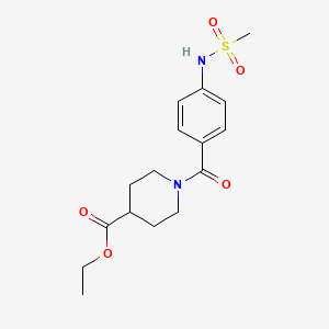 ethyl 1-{4-[(methylsulfonyl)amino]benzoyl}-4-piperidinecarboxylate