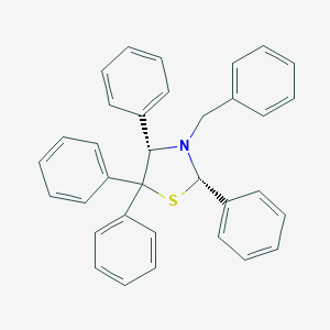 molecular formula C34H29NS B420369 3-Benzyl-2,4,5,5-tetraphenyl-1,3-thiazolidine 