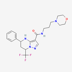 N-[3-(morpholin-4-yl)propyl]-5-phenyl-7-(trifluoromethyl)-4,5,6,7-tetrahydropyrazolo[1,5-a]pyrimidine-3-carboxamide