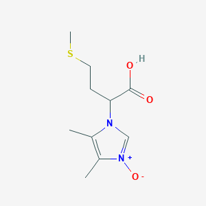 molecular formula C10H16N2O3S B420373 1-(1-carboxy-3-(methylthio)propyl)-4,5-dimethyl-1H-imidazole 3-oxide CAS No. 126263-37-4