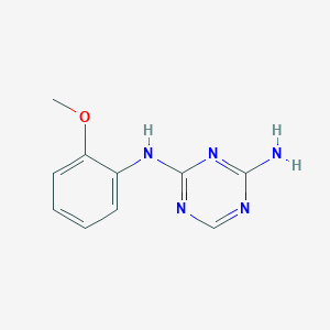 molecular formula C10H11N5O B420382 2-N-(2-methoxyphenyl)-1,3,5-triazine-2,4-diamine CAS No. 69025-46-3