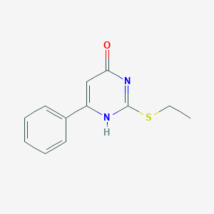 molecular formula C12H12N2OS B420384 2-(ethylthio)-6-phenyl-1H-pyrimidin-4-one CAS No. 62459-12-5