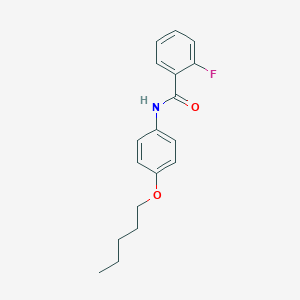 2-fluoro-N-[4-(pentyloxy)phenyl]benzamide