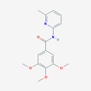 molecular formula C16H18N2O4 B420397 3,4,5-trimethoxy-N-(6-methylpyridin-2-yl)benzamide 