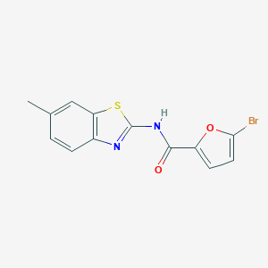 molecular formula C13H9BrN2O2S B420398 5-bromo-N-(6-methyl-1,3-benzothiazol-2-yl)-2-furamide CAS No. 313375-85-8
