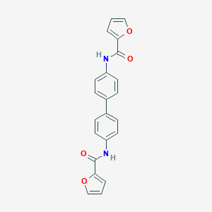 molecular formula C22H16N2O4 B420402 N,N'-4,4'-biphenyldiyldi(2-furamide) 