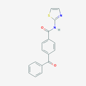 molecular formula C17H12N2O2S B420404 4-benzoyl-N-(1,3-thiazol-2-yl)benzamide CAS No. 339590-42-0