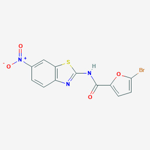 molecular formula C12H6BrN3O4S B420406 5-bromo-N-(6-nitro-1,3-benzothiazol-2-yl)furan-2-carboxamide 