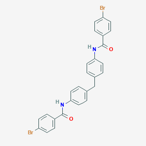 molecular formula C27H20Br2N2O2 B420409 4-bromo-N-(4-{4-[(4-bromobenzoyl)amino]benzyl}phenyl)benzamide 