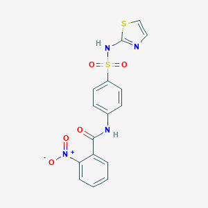 molecular formula C16H12N4O5S2 B420410 2-nitro-N-[4-(1,3-thiazol-2-ylsulfamoyl)phenyl]benzamide 