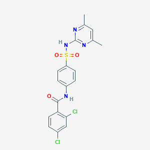 molecular formula C19H16Cl2N4O3S B420411 2,4-dichloro-N-{4-[(4,6-dimethylpyrimidin-2-yl)sulfamoyl]phenyl}benzamide CAS No. 289630-01-9