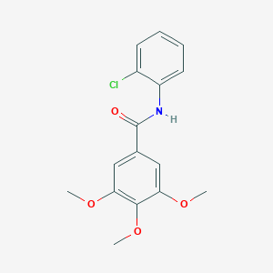molecular formula C16H16ClNO4 B420412 N-(2-chlorophenyl)-3,4,5-trimethoxybenzamide 