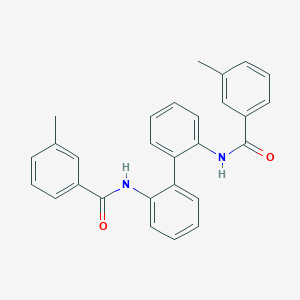 molecular formula C28H24N2O2 B420414 3-methyl-N-{2'-[(3-methylbenzoyl)amino][1,1'-biphenyl]-2-yl}benzamide 
