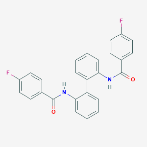 4-fluoro-N-{2'-[(4-fluorobenzoyl)amino]-1,1'-biphenyl-2-yl}benzamide
