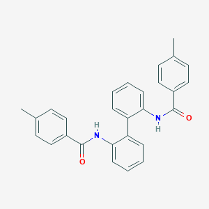 molecular formula C28H24N2O2 B420419 4-methyl-N-{2'-[(4-methylbenzoyl)amino][1,1'-biphenyl]-2-yl}benzamide 