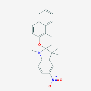 molecular formula C23H20N2O3 B420465 1',3',3'-trimethyl-5'-nitro-spiro(3H-benzo[f]chromene-3,2'-indoline) 