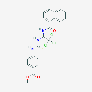 Methyl 4-[({[2,2,2-trichloro-1-(1-naphthoylamino)ethyl]amino}carbonothioyl)amino]benzoate