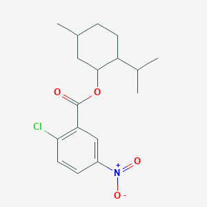 molecular formula C17H22ClNO4 B420468 2-Isopropyl-5-methylcyclohexyl 2-chloro-5-nitrobenzoate 