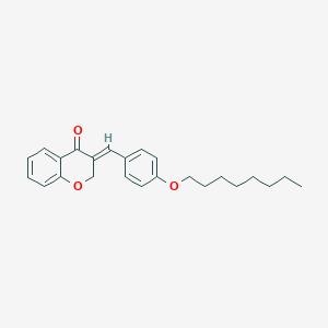 molecular formula C24H28O3 B420474 3-[4-(octyloxy)benzylidene]-2,3-dihydro-4H-chromen-4-one 